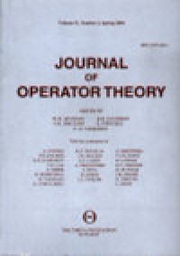 Journal Of Operator Theory