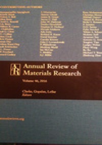 Annual Review Of Materials Research