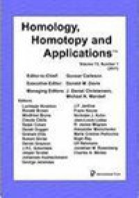 Homology Homotopy And Applications