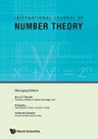 International Journal Of Number Theory