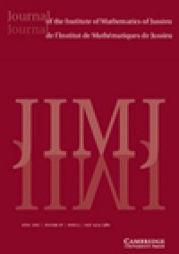 Journal Of The Institute Of Mathematics Of Jussieu