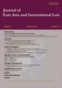 Journal Of East Asia And International Law